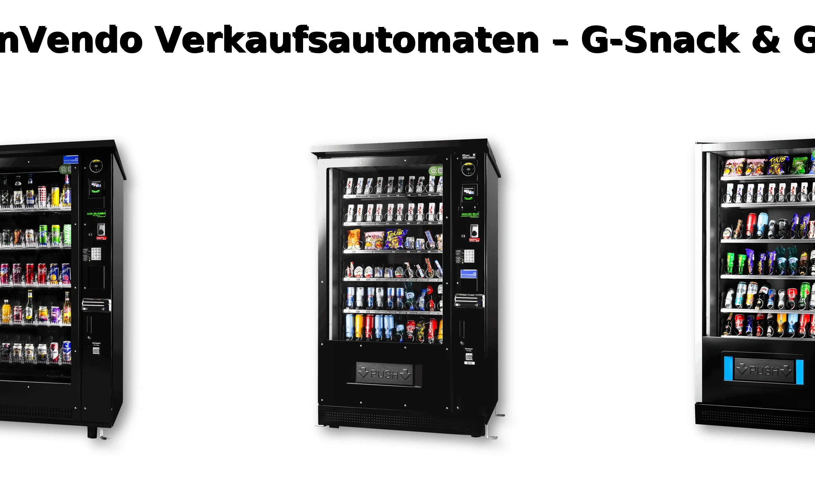 Sanden Vendo Automaten – G-Snack & G-Drink Kollektion