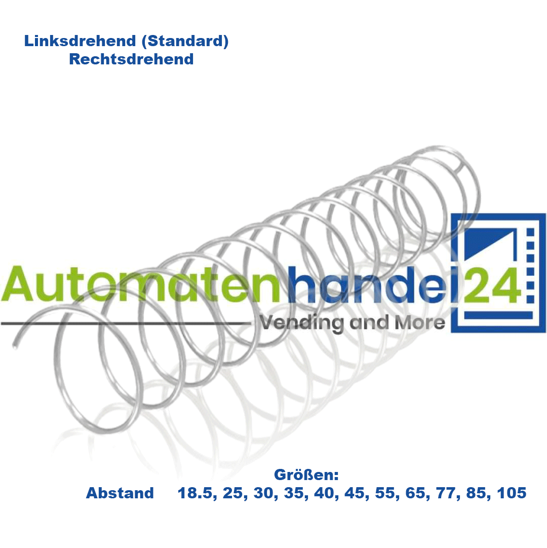 Sanden Vendo Ersatzspriale, Automatenhandel24, Warenautomaten, Verkaufsautomaten, Snackautomaten, Automaten, Ersatzteile
